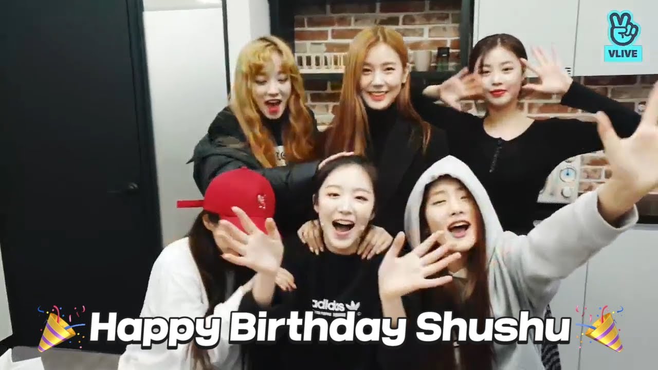 (ENGsub)[V LIVE] (G)IDLE - (G)IDLE members congratulating Shuhua’s birthday💜