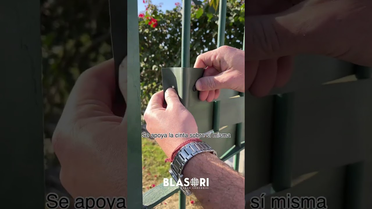 Colocaci&oacute;n Cinta Cubre Cerco |   CINTAS BLASORI 🇺🇾