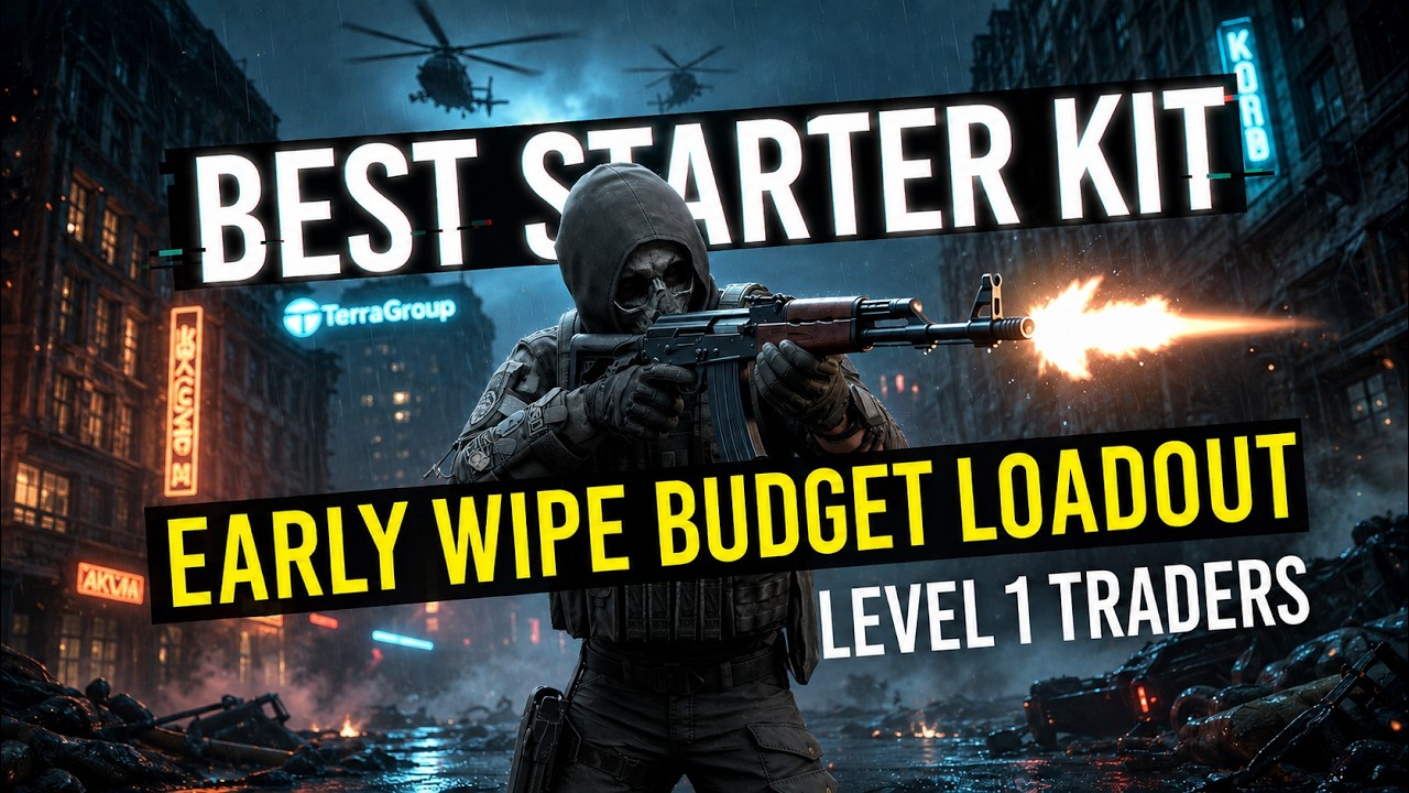 Best Early Wipe Budget Loadout in Escape from Tarkov KORD BREACH (Level 1 Traders)