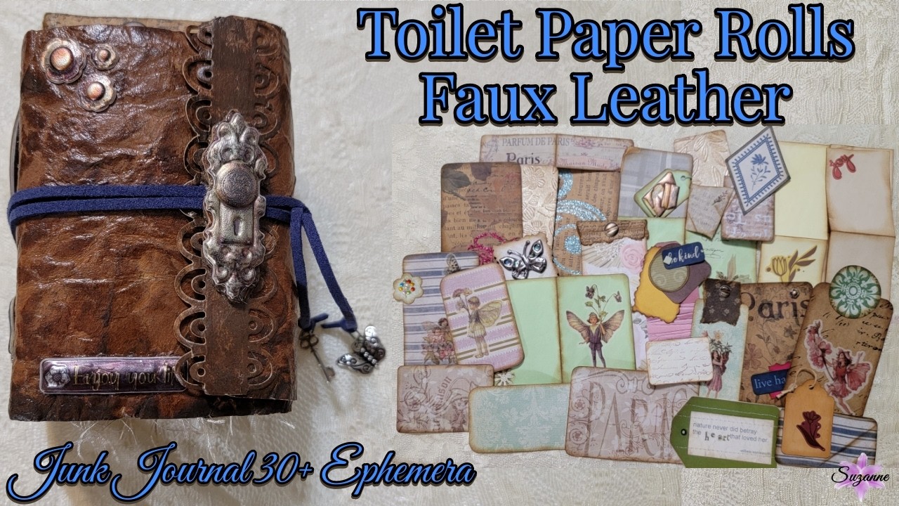 Turn Toilet Paper Rolls into an Elegant Faux Leather Journal!