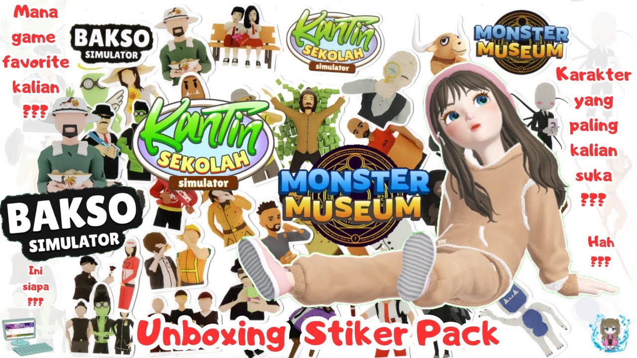 Unboxing Sticker Pack Dari Akhir Pekan Store Indonesia [Hand Reveal] 🙌🏻