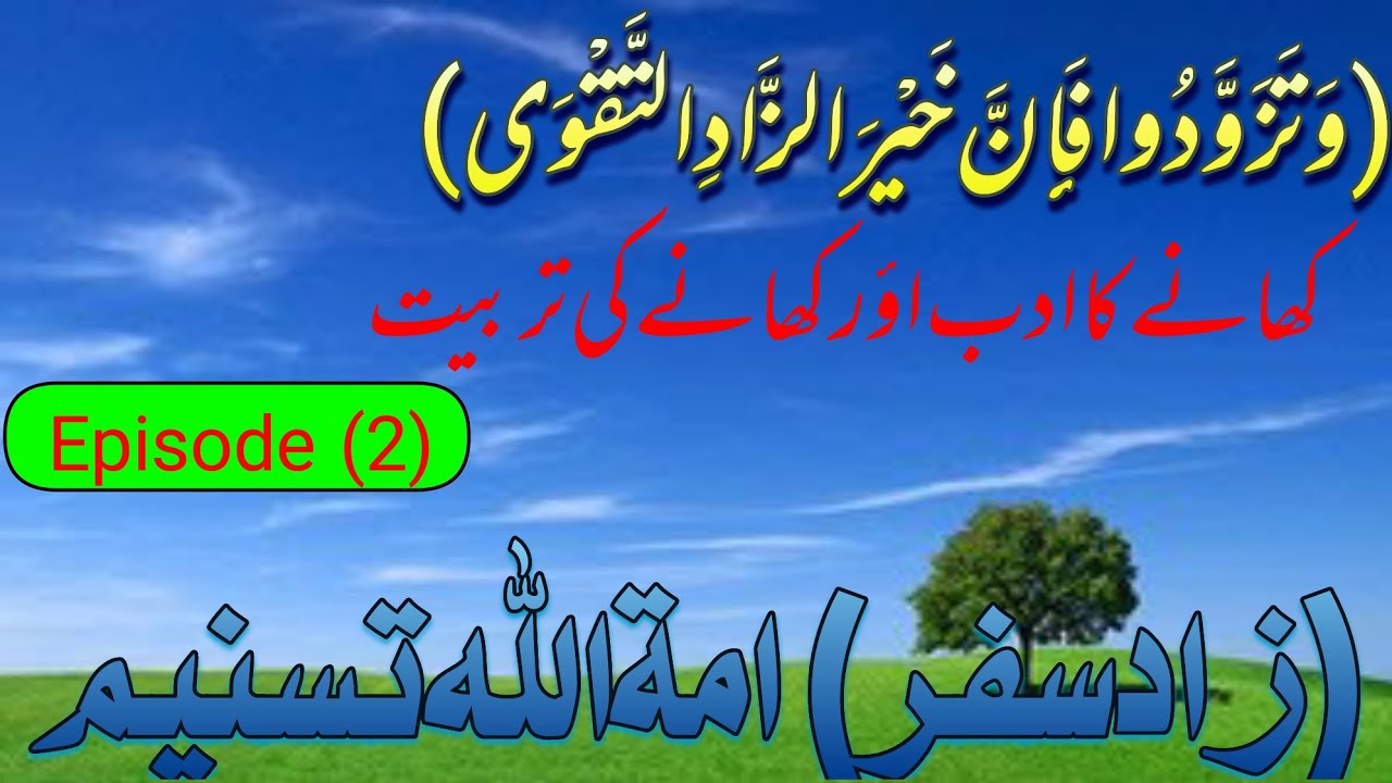 Zad E Safar Khana ka adab or tarbiyat Episode (2) Season (1) #Zadesafar #Masail #Harisstudio9