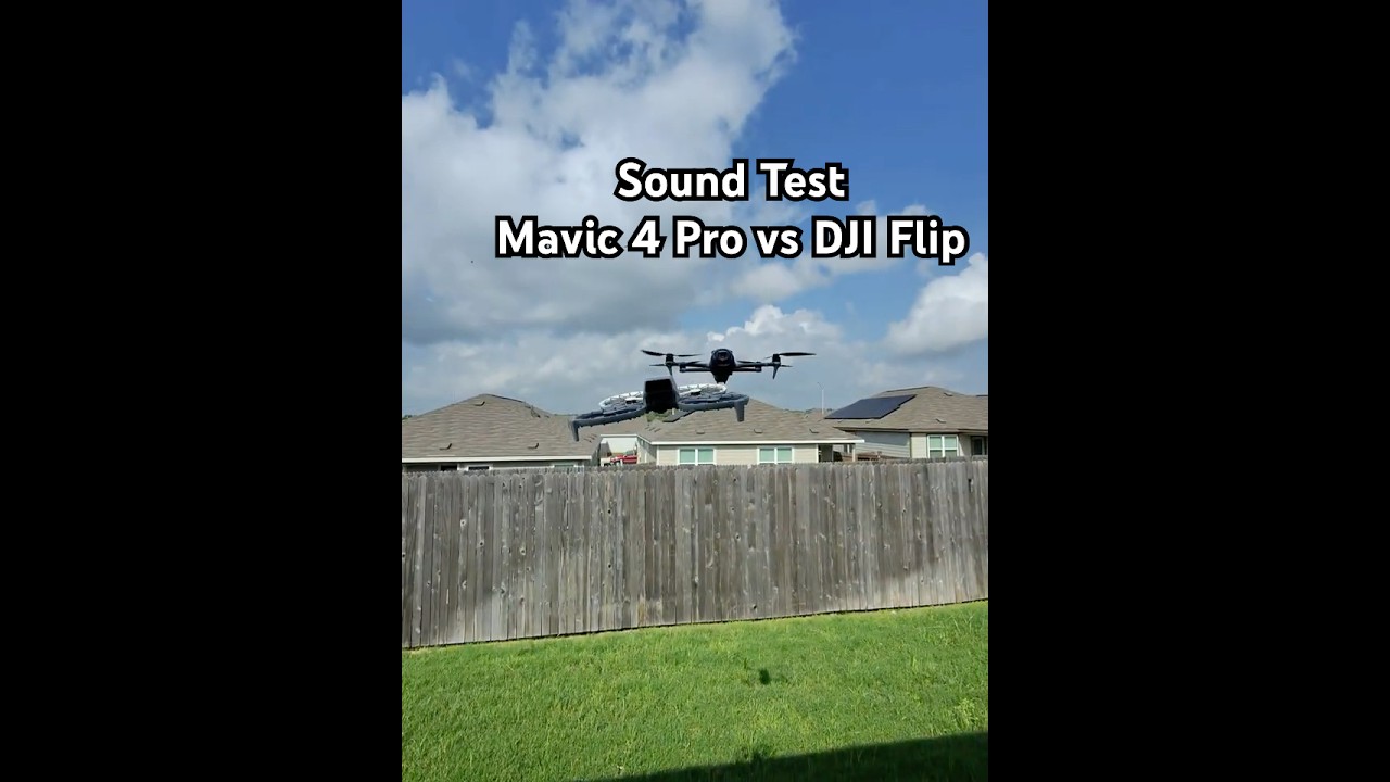 DJI Mavic 4 Pro против DJI Flip &mdash; сравнение звука, в которое вы не поверите! 🔊🚁