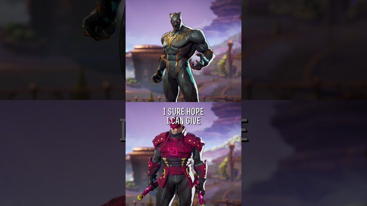 Daredevil and Black Panther interaction - Marvel Rivals