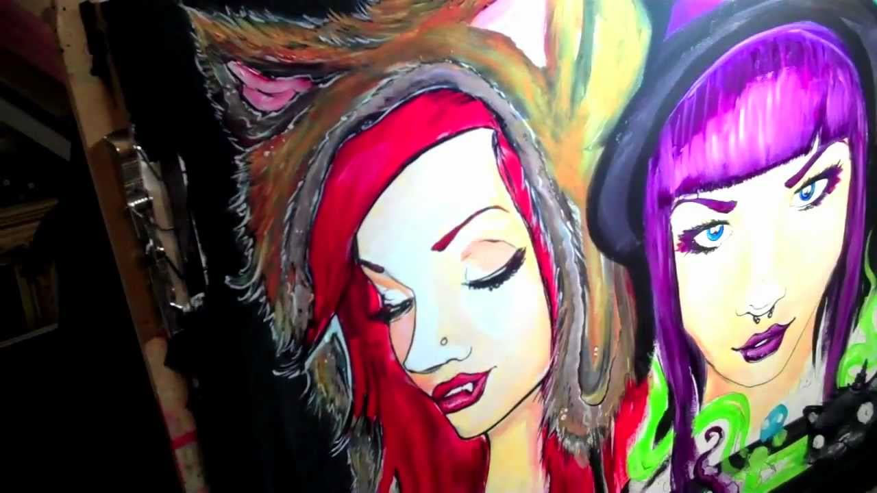 TRICK OR TREAT By Ghost Town Speed Painting