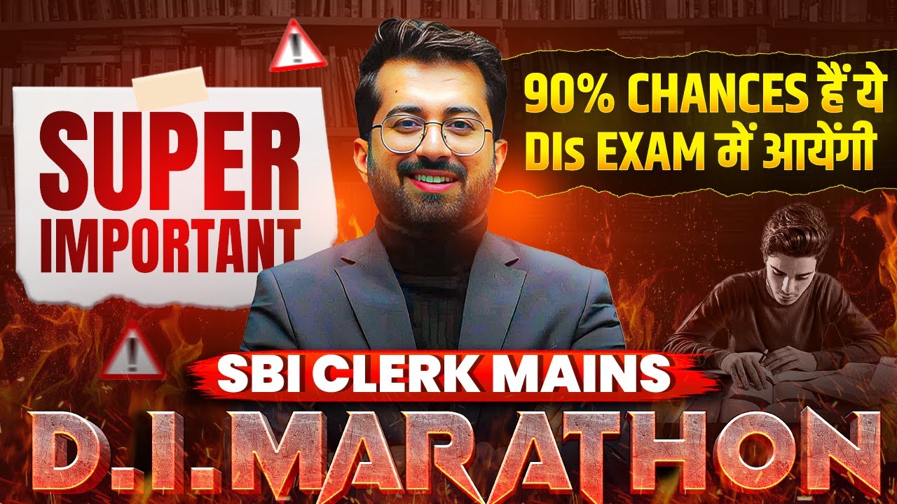 Mains Level DI Marathon - 90% Chances 🔥 These Sets Will Come in SBI Clerk Mains Exam | Aashish Arora