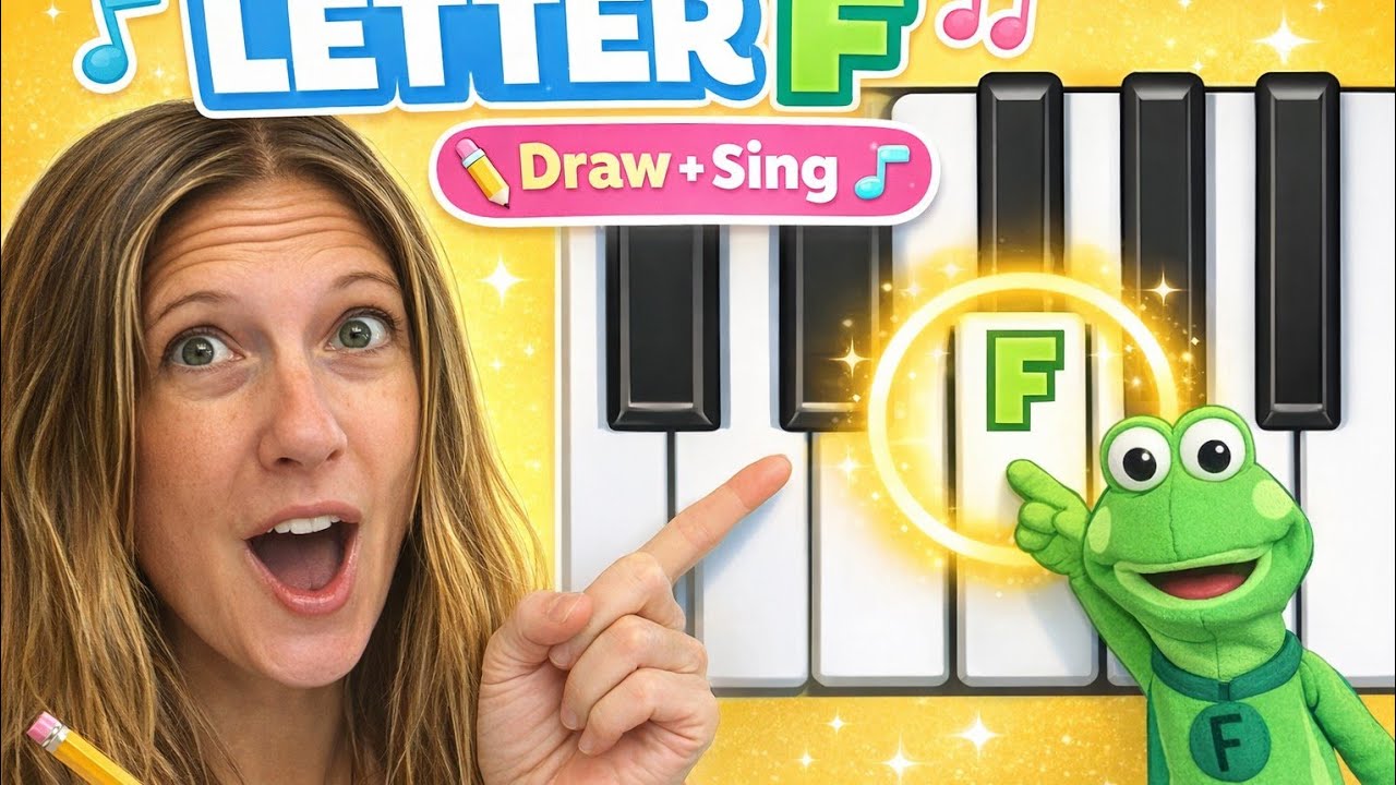 Letter F Song & Piano Lesson for Preschoolers 🎵