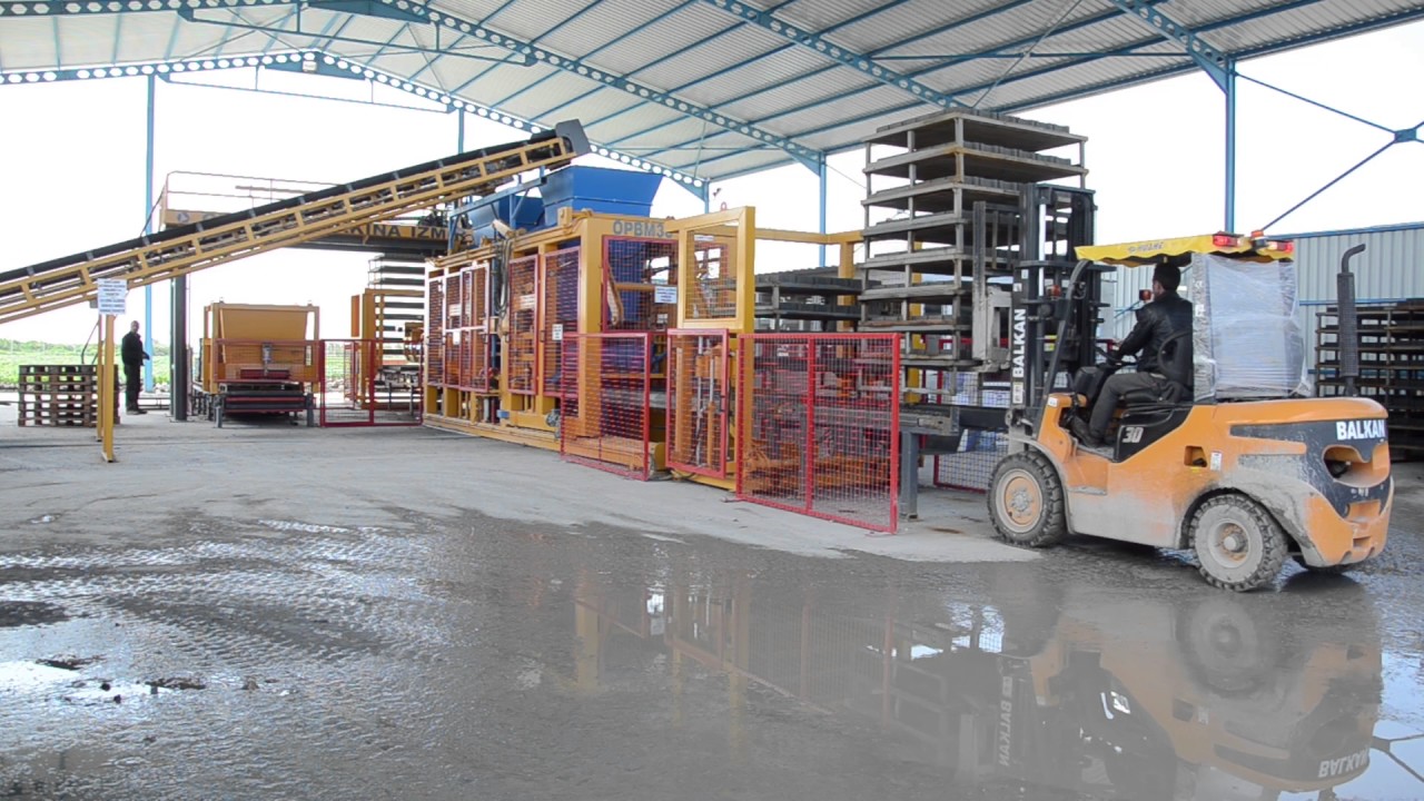 Özentaş Makina OPBM36+OTR36 Beton Parke ve Briket Makinası