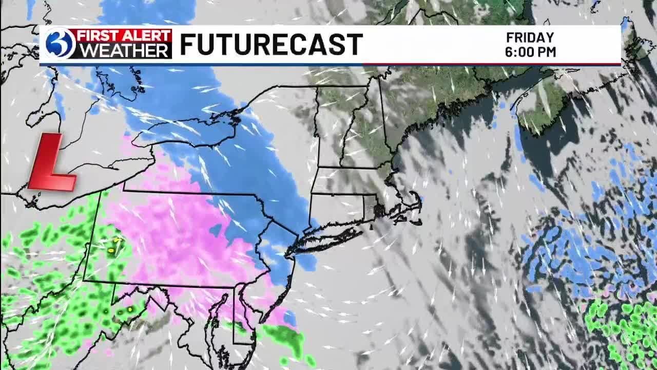 First Alerting you to a cold and windy end to Christmas & snow by Friday evening