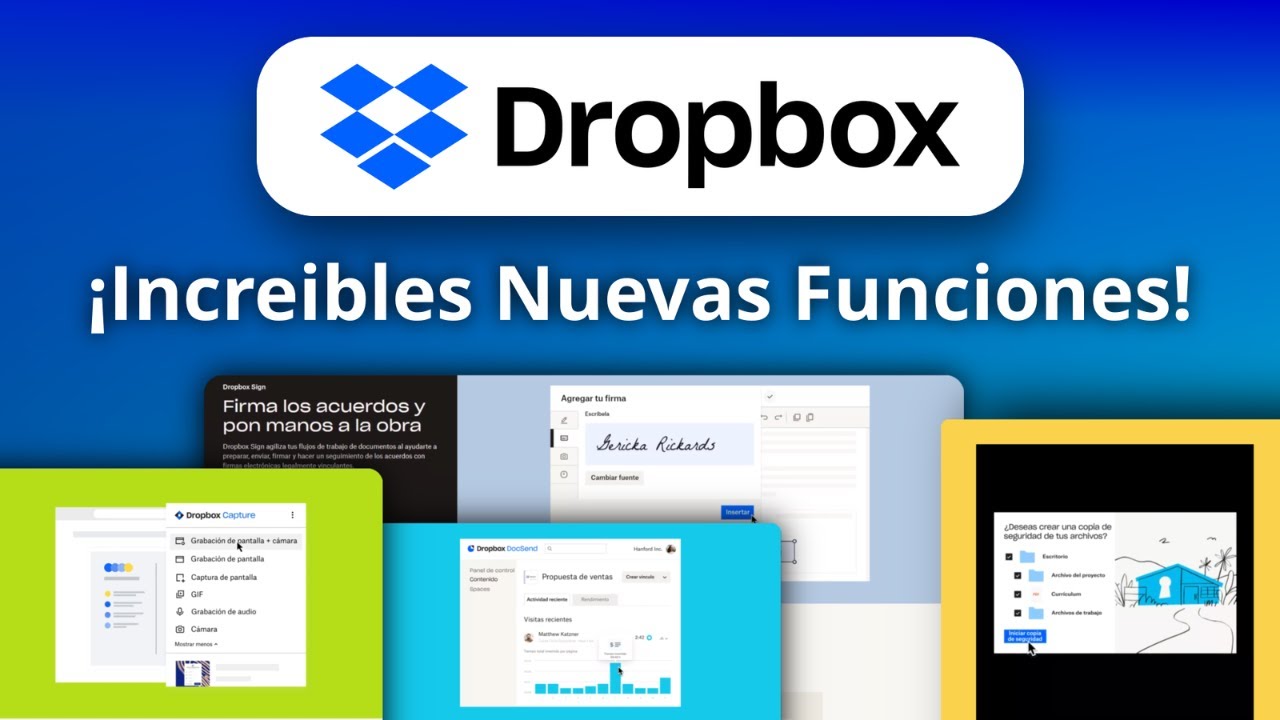 ¡REVELADO! Las NUEVAS Funciones de Dropbox: Sign, DocSend, Backup y Capture ¡Impresionantes!