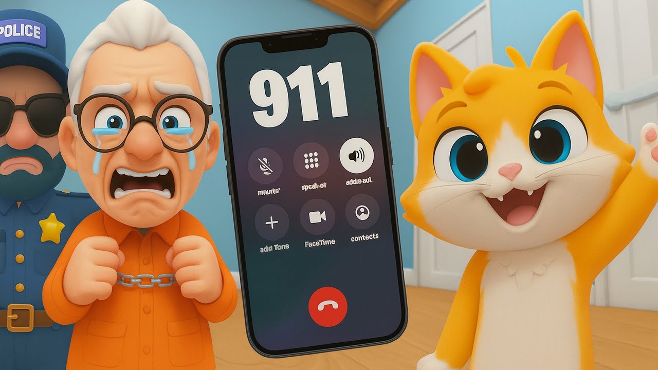 حاولت اتصل الشرطة ! لكن الجدة هربت I Am Cat VR