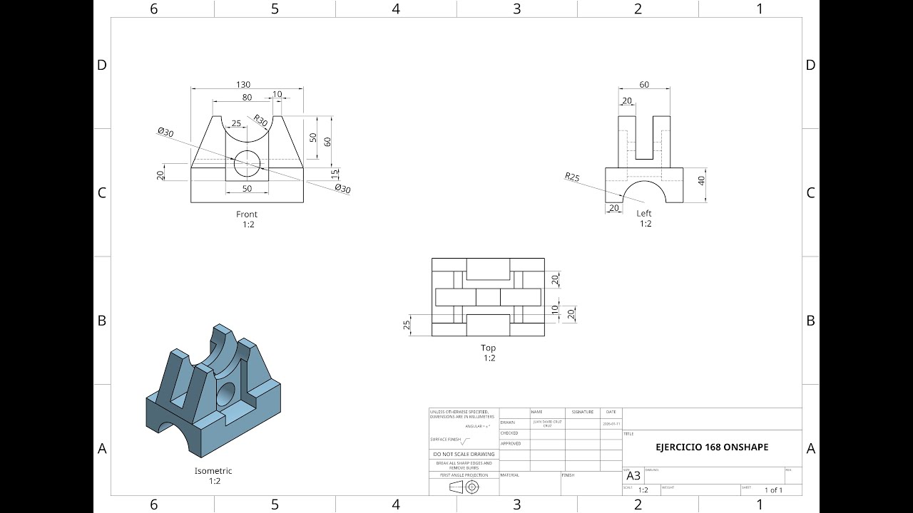 EJERCICIO 168 ONSHAPE