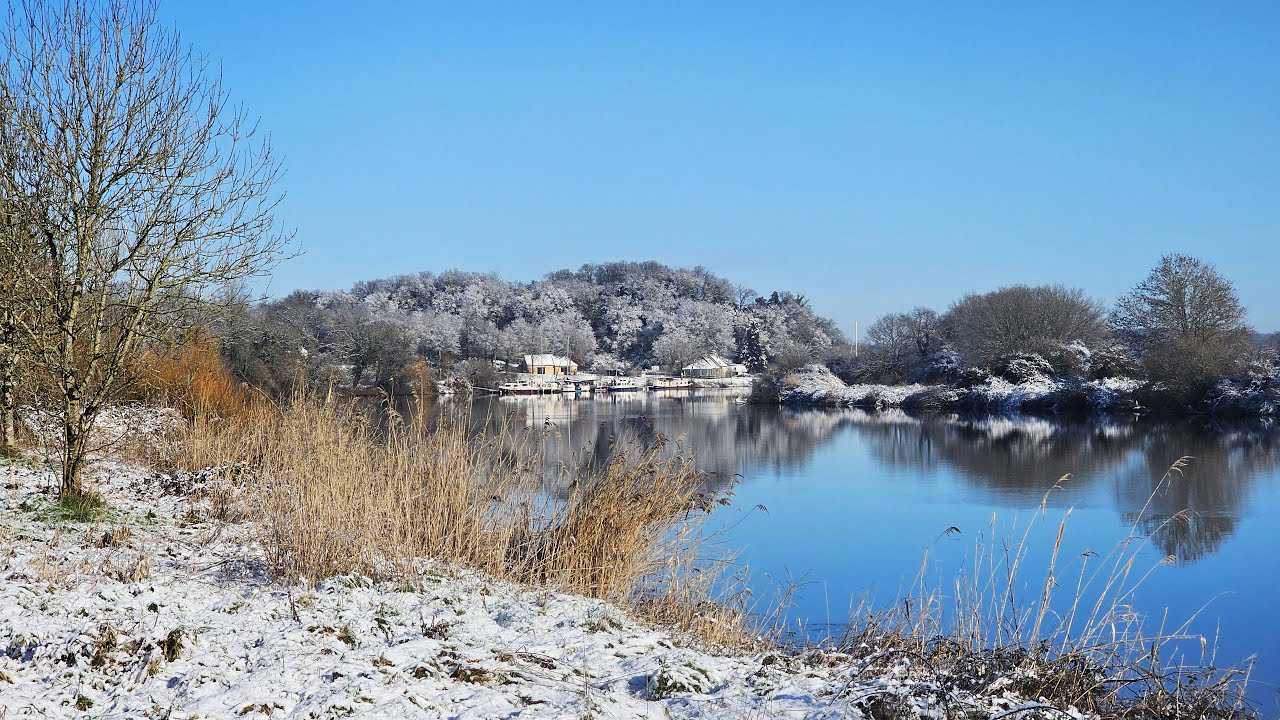 Visite pédestre de Rieux sous la neige - De la neige tombante aux paysages immaculés de blanc