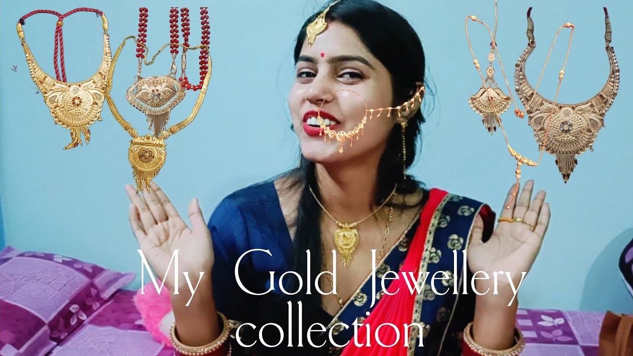 Gold jewellery | My gold jewellery collection 💰🥰 #goldjewellery #vlogger @Officialputulsingh