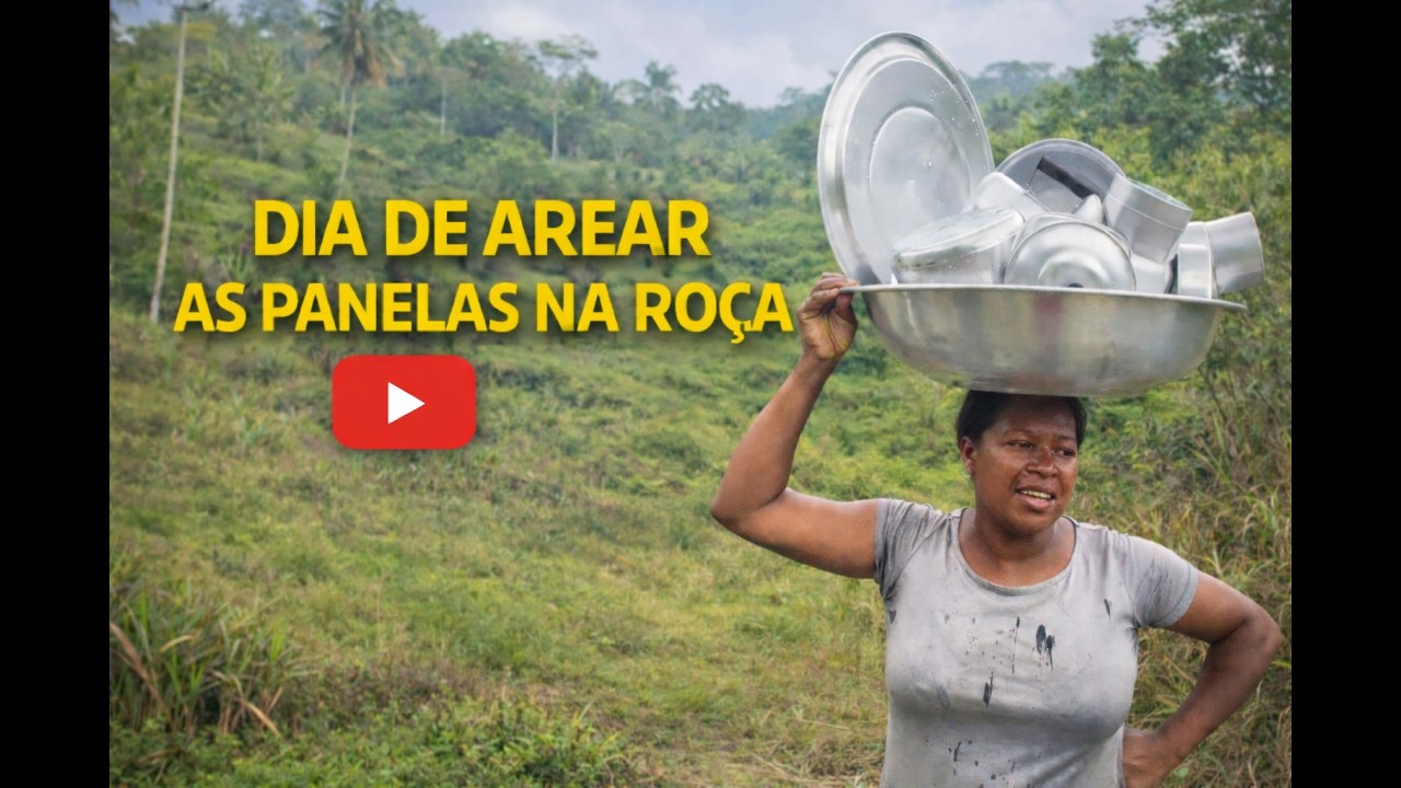 Dia de Arear as Panelas Aqui na Roça!