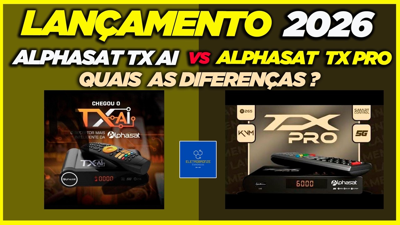 LANÇAMENTO 2026 ALPHASAT TX AI VS ALPHASAT TX PRO! QUAIS AS DIFERENÇAS?