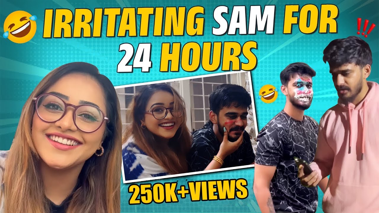 Irritating Sam for 24 hours | Watch till the end 🤭| To know next watch previous video | Dhanushree
