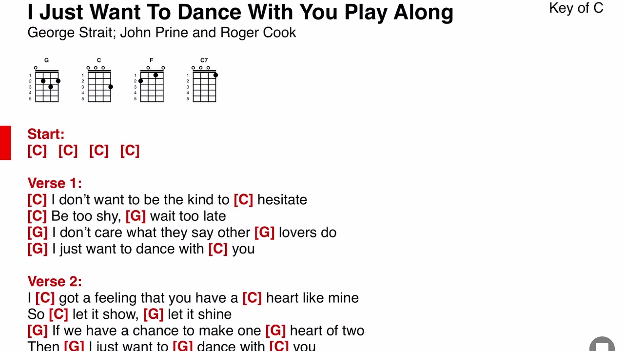 I Just Wanna Dance With You - George Strait - ONSONG EAZY