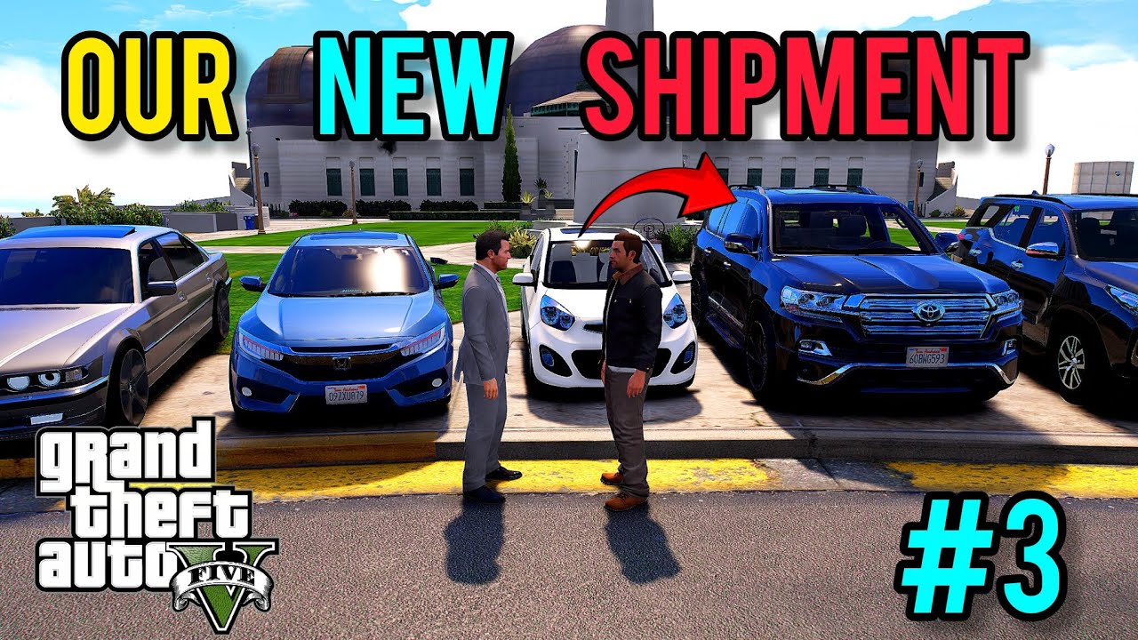 Our new shipment arrived at showroom 🚗 [GTA V REAL LIFE MODS] #youtubevideo 