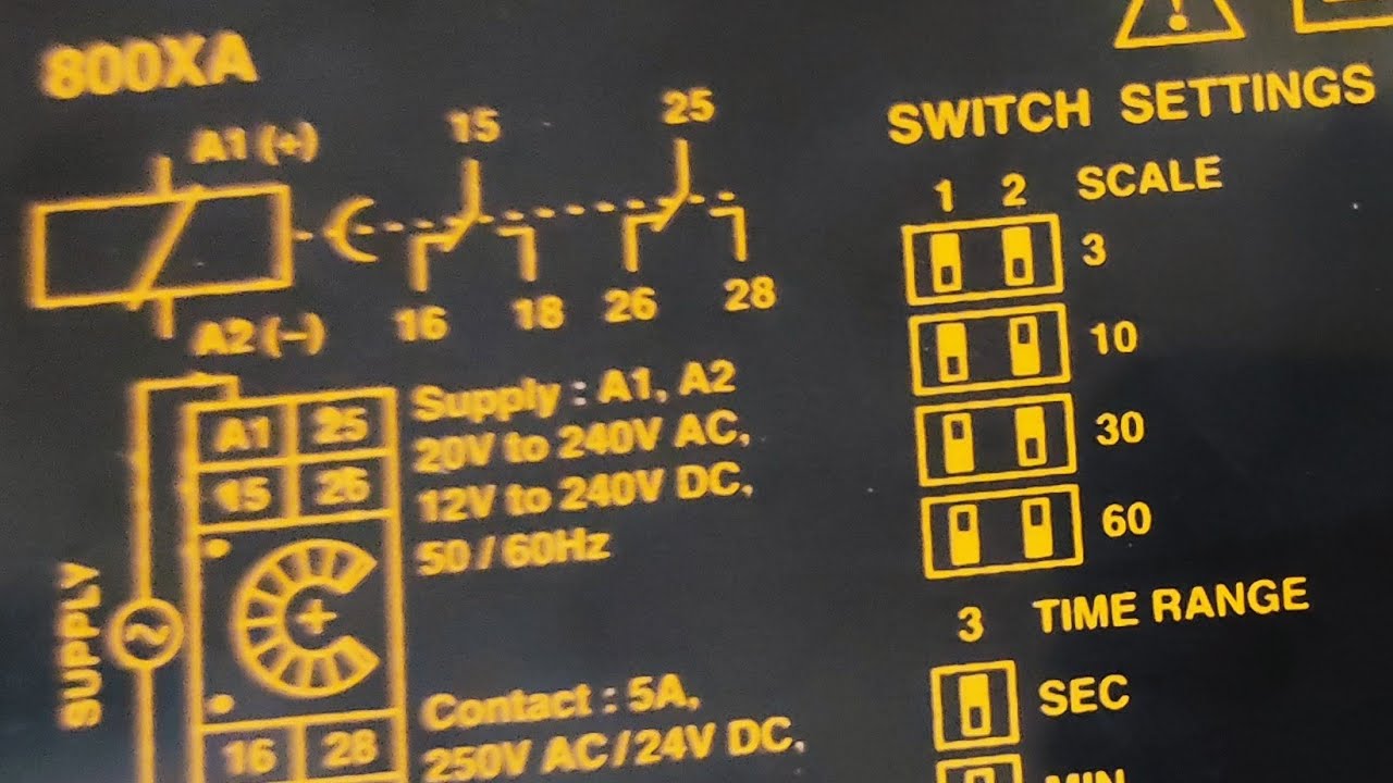 SELEC 800XA Timer, Time setting along with Demo # Selec Controls