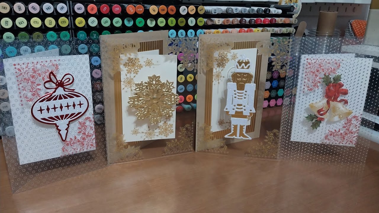 gorgeous super flat  Anna Griffin Christmas cards 1 dimensional cards that cost only 1 stamp 2 mail