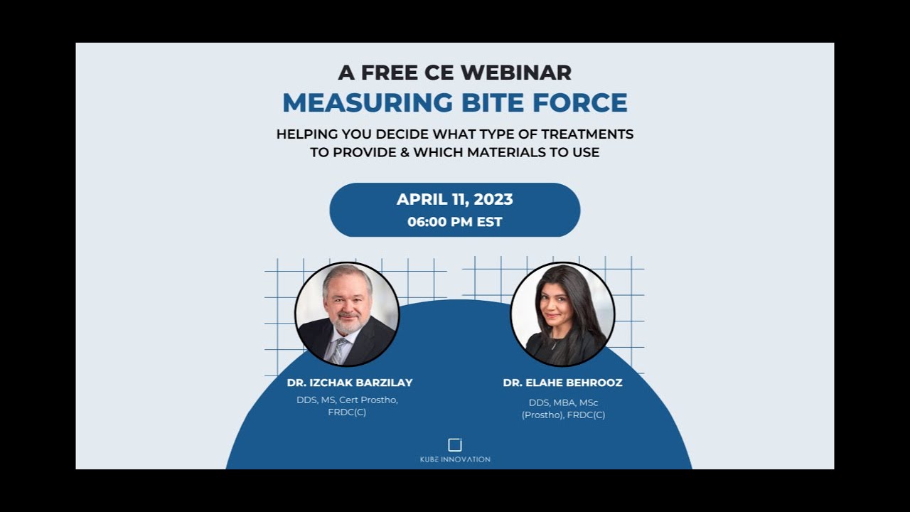 Measuring Bite Force Webinar by 𝐃𝐫. 𝐄𝐥𝐚𝐡𝐞 𝐁𝐞𝐡𝐫𝐨𝐨𝐳 & 𝐃𝐫. 𝐈𝐳𝐜𝐡𝐚𝐤 𝐁𝐚𝐫𝐳𝐢𝐥𝐚𝐲