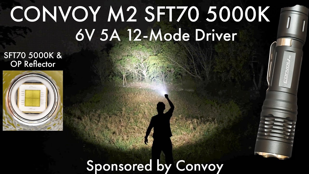 Convoy M2 SFT70 5000K Review & Beamshots Comparison against M2 XHP50.3 HI 5000K