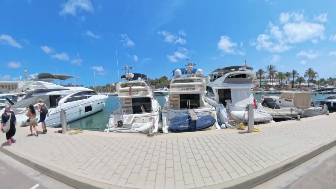 Cala d'Or Marina on the Electric Touristic Train