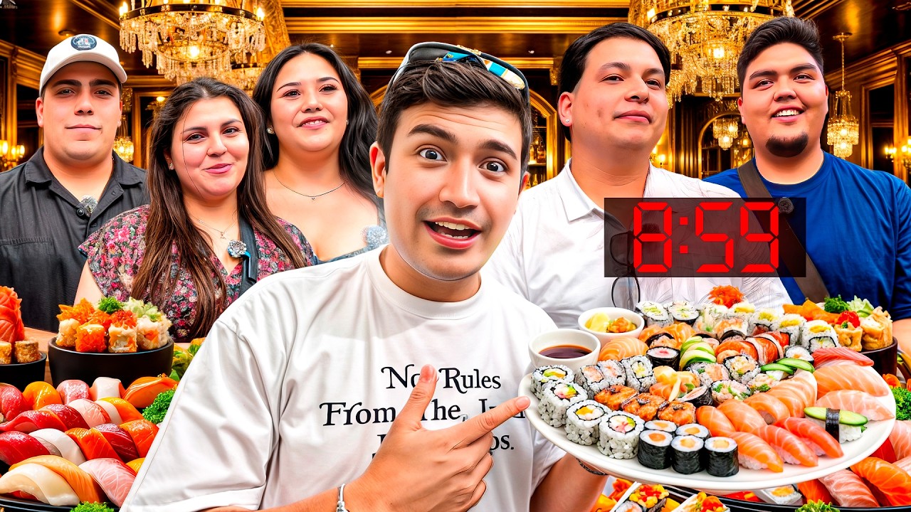 ¿QUE SEGUIDOR PUEDE COMER MAS SUSHI? *premio al ganador*