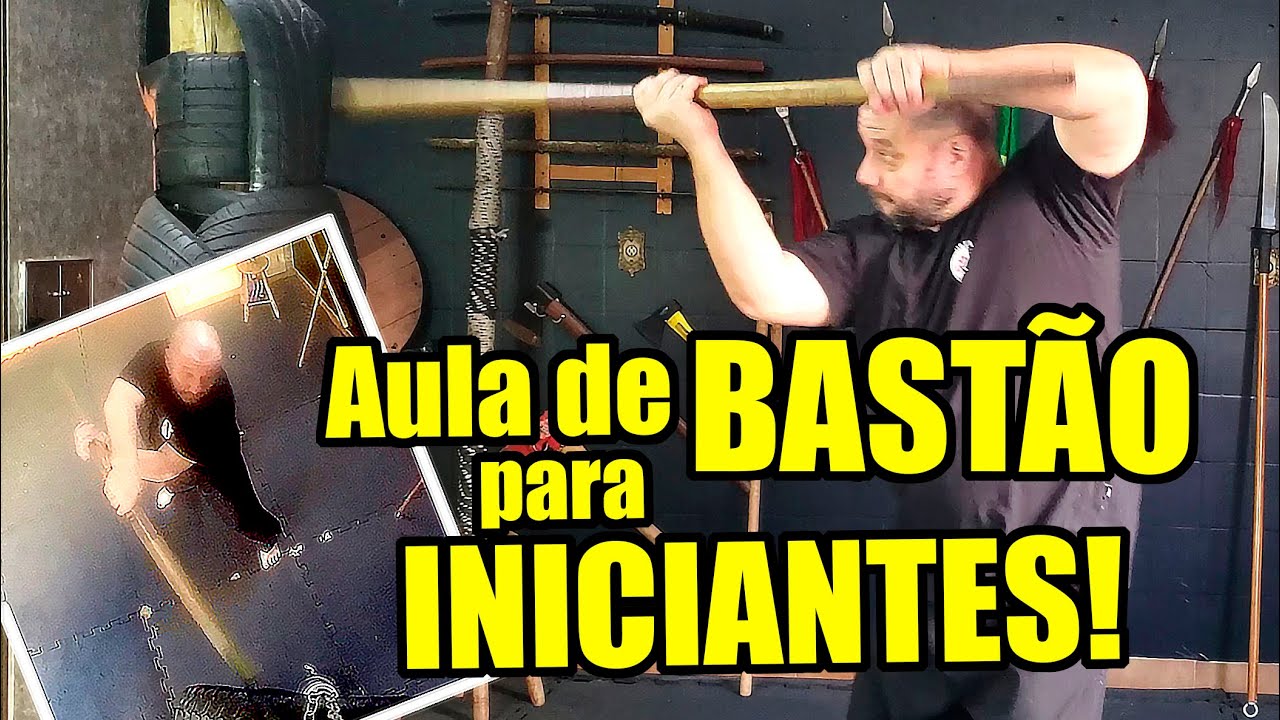 Aula de Bastão para iniciante! Movimento e aplicação!