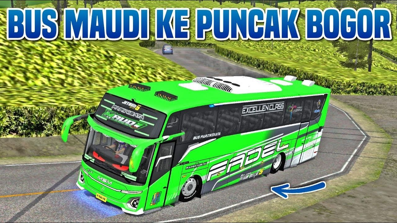 Maudi Bus Travels to Puncak Bogor!! | Bus Simulator Indonesia