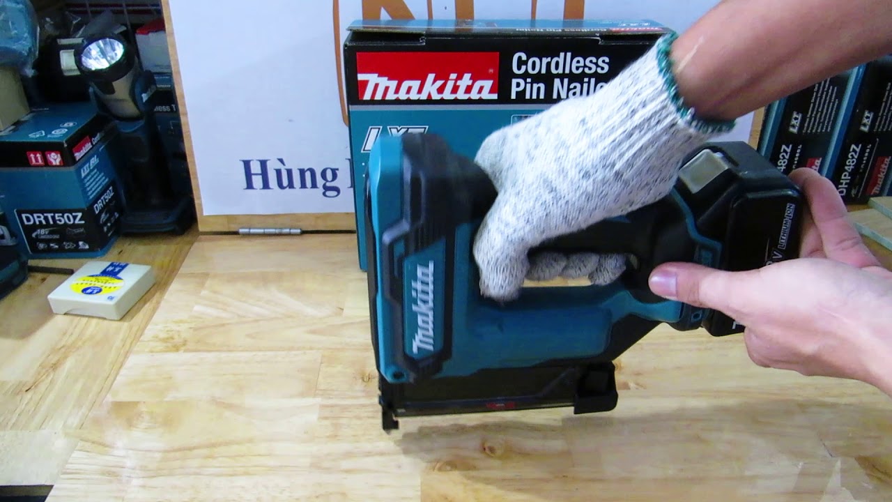 Makita DPT353 show - Bắn đinh pin 18V _ Hùng Hoa Nha Trang