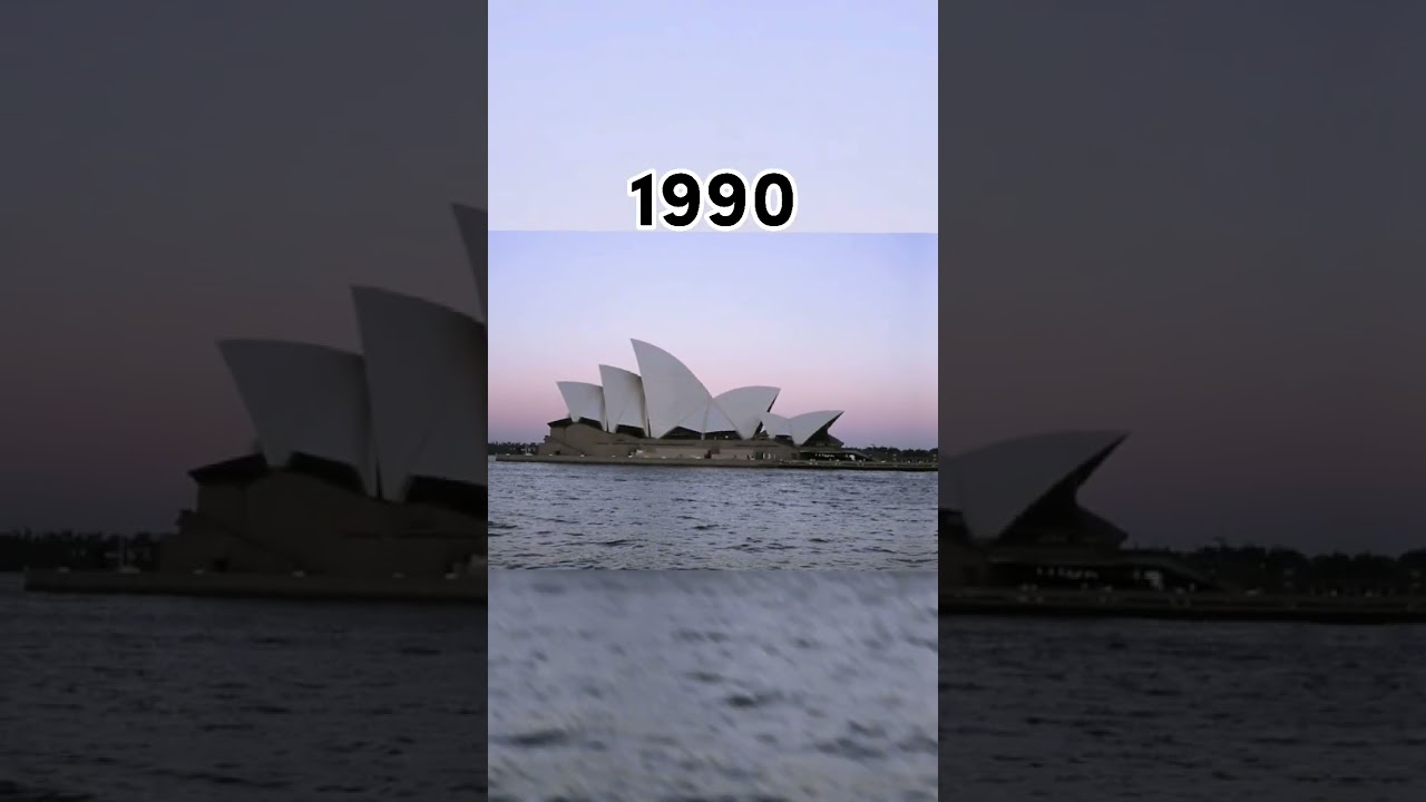 Evolution of the Sydney Opera House, 1973 - 2023. #shorts