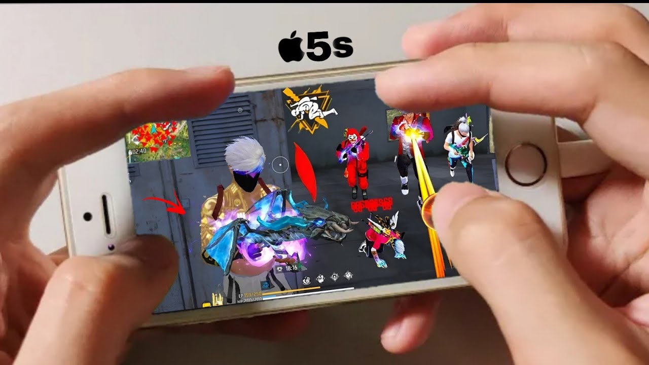 Iphone 5s Free Fire ⚙️Settings Free Fire max HUD+DPI+ MACRO 64 gb gameplay test 🔥