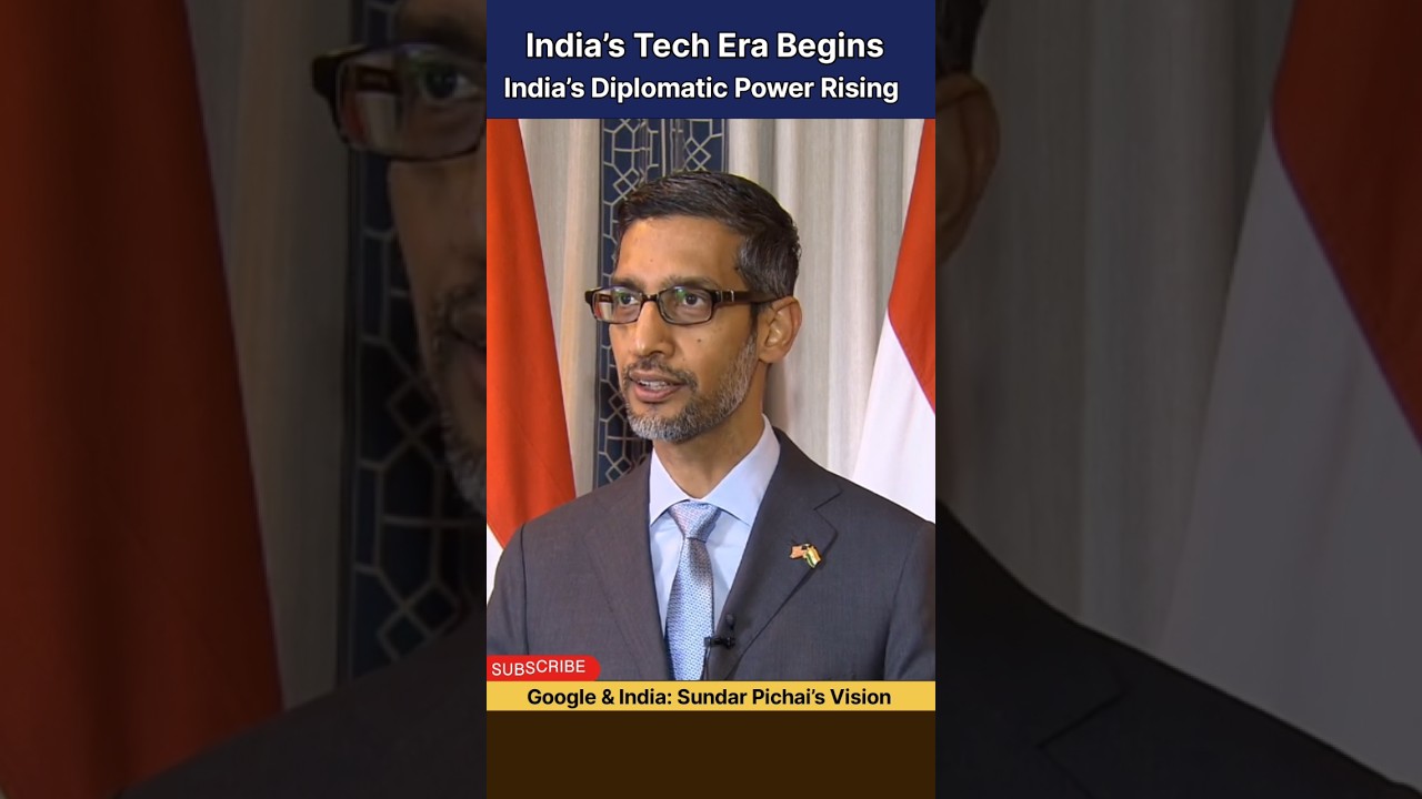 India&rsquo;s Tech Diplomacy with Sundar Pichai 🚀