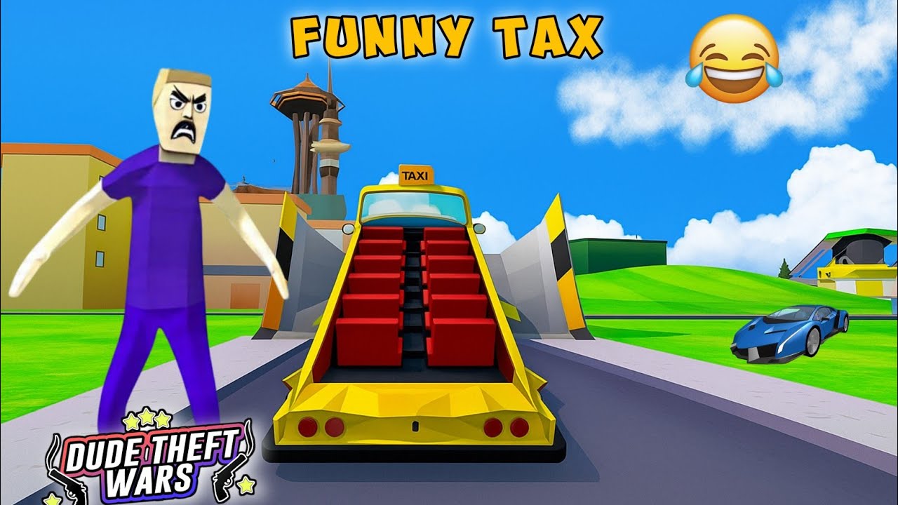 🔥 DUBER TAXI RAMP JUMPS! 🚕💨🤣 | Dude Theft Wars 😂🎮 Funny Gameplay 🚀