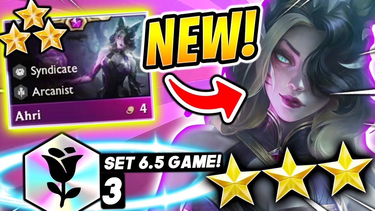 *NEW AHRI ⭐⭐⭐ INSANE GAMEPLAY!* - TFT SET 6.5 Guide Teamfight Tactics COMPS PBE Champions GAME!