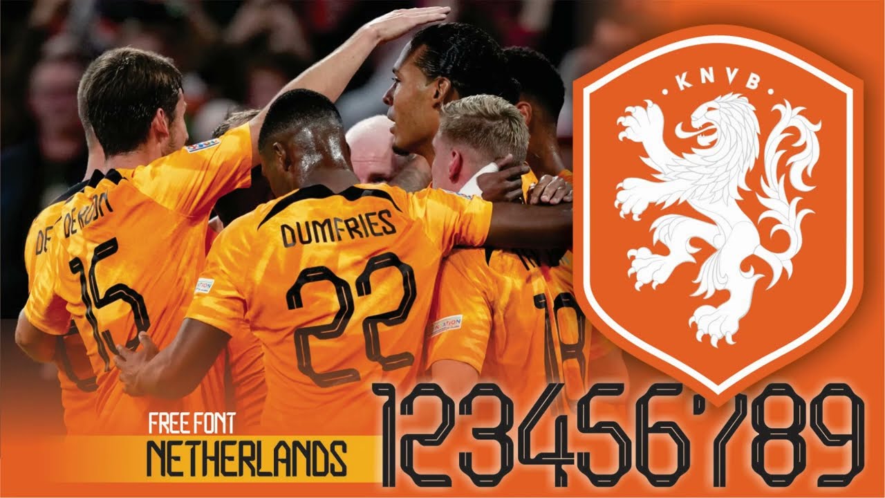 Netherland | free font football Netherland | how to trace picture in corelDraw