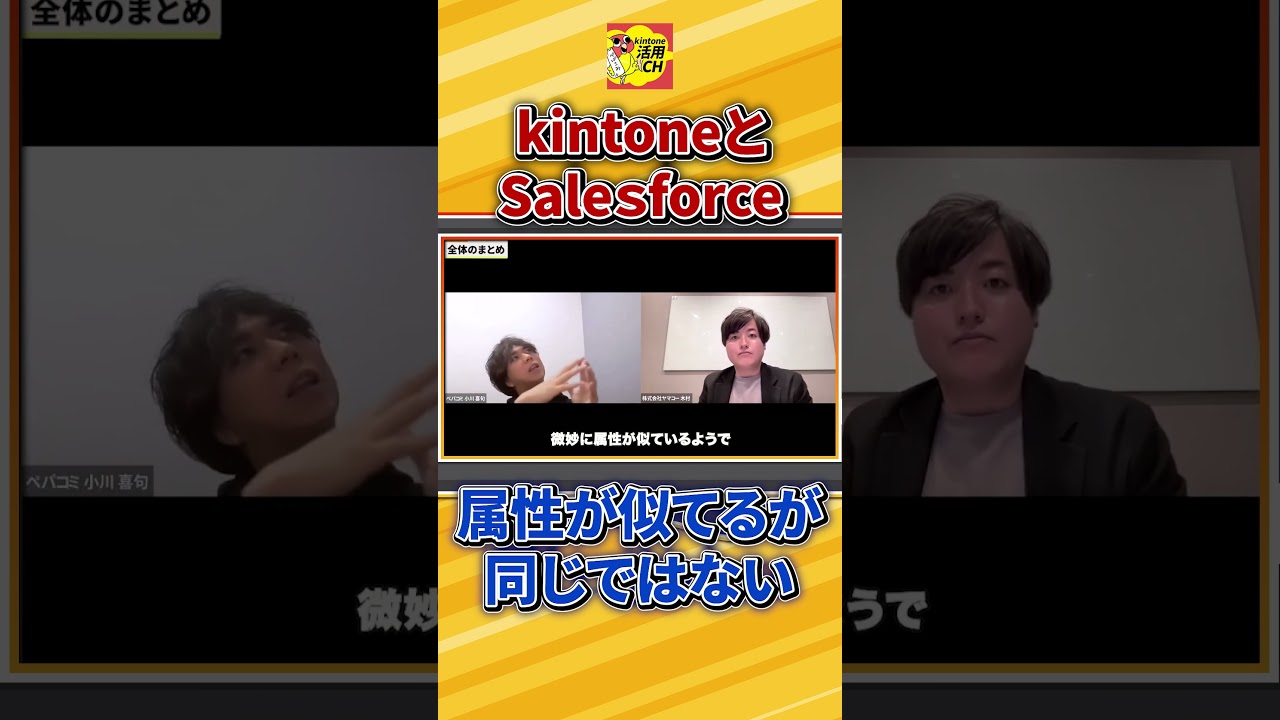 kintoneとSalesforce、どう使い分ける？#kintone#キントーン#DX#業務改善#ペパコミ