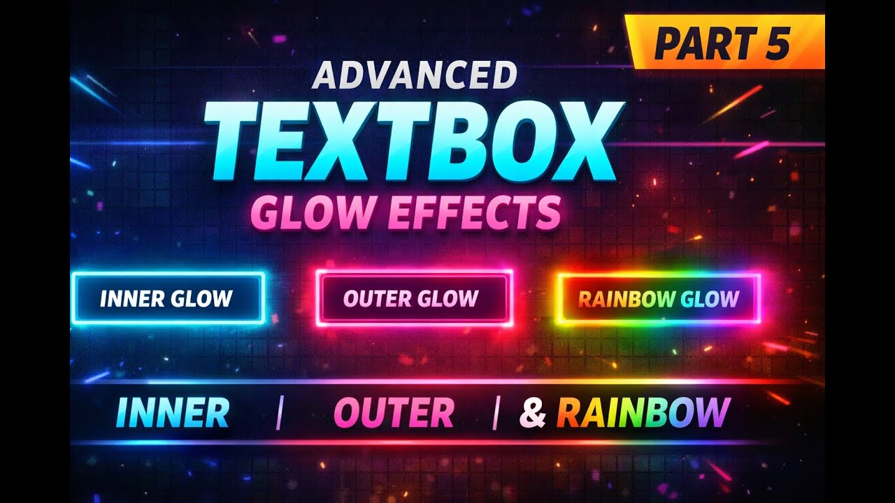 Modern WinForms TextBox Glow Effects – Inner, Outer & Rainbow Neon Animations