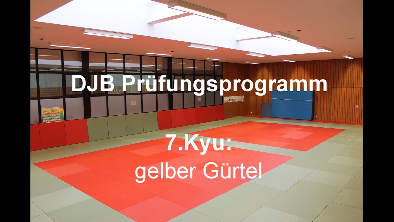DJB Prüfungsprogramm 7. Kyu: gelber Gürtel