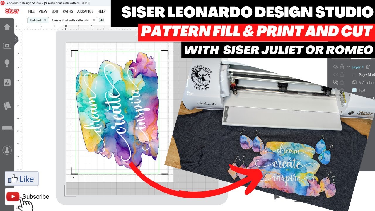 Освоение Siser Leonardo Design Studio: как заполнять фигуры цифровыми узорами