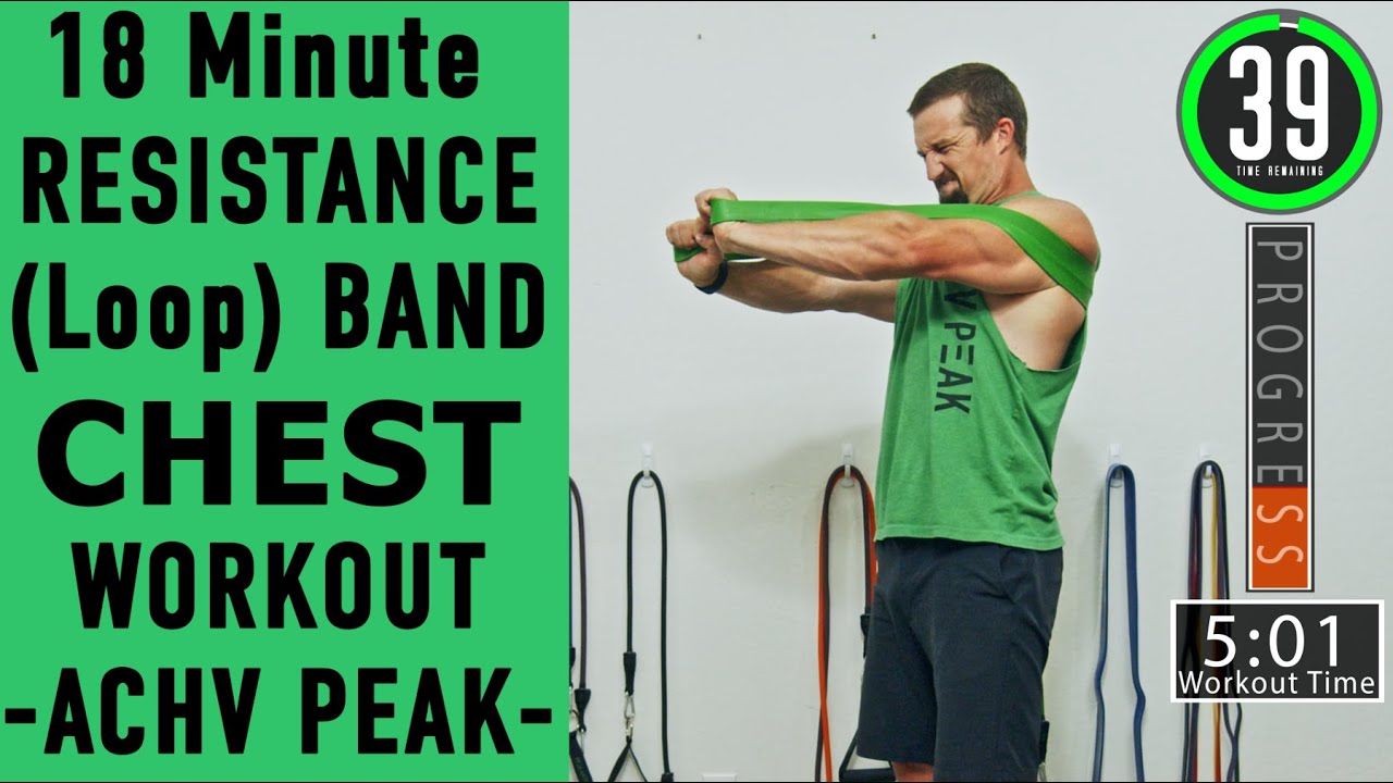 Resistance Band Chest Workout - Loop Band Chest Workout - ACHV PEAK
