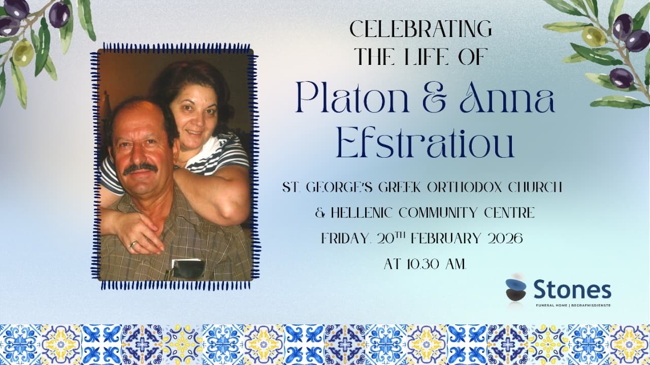 Celebrating the Life of Platon & Anna Efstratiou