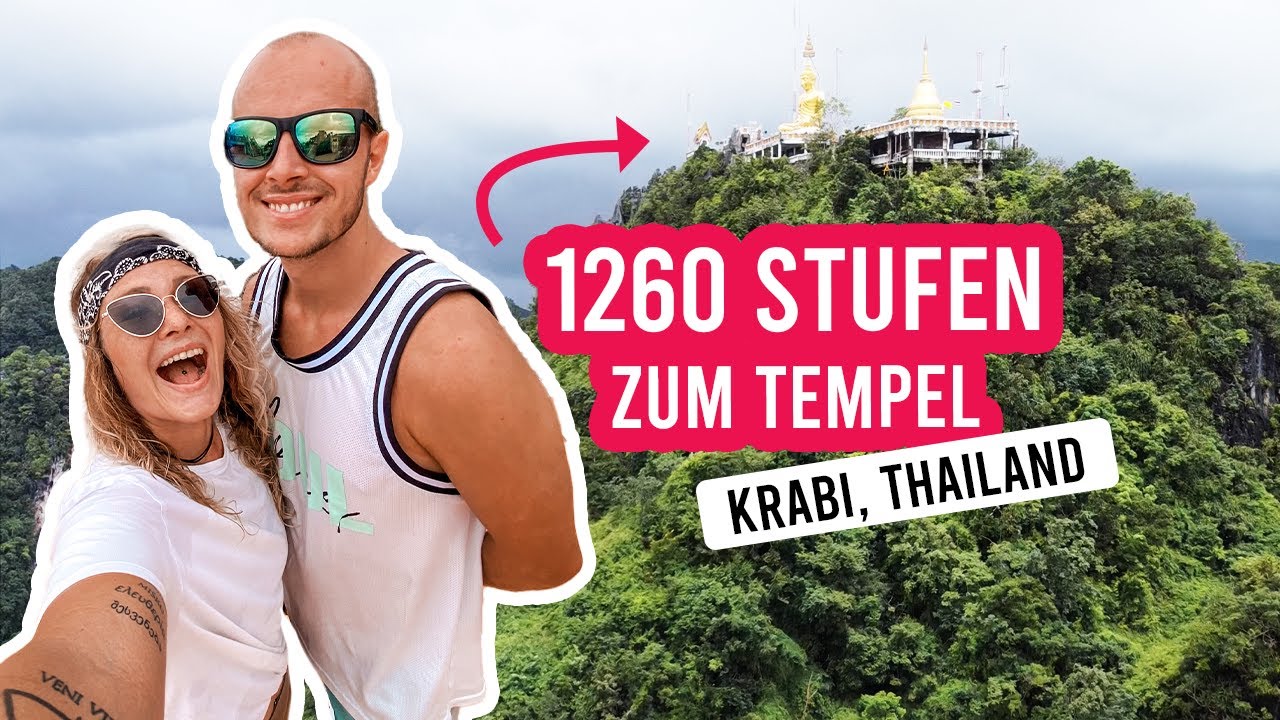 Der höchste Tempel in Krabi, Thailand (Tigers Cave)