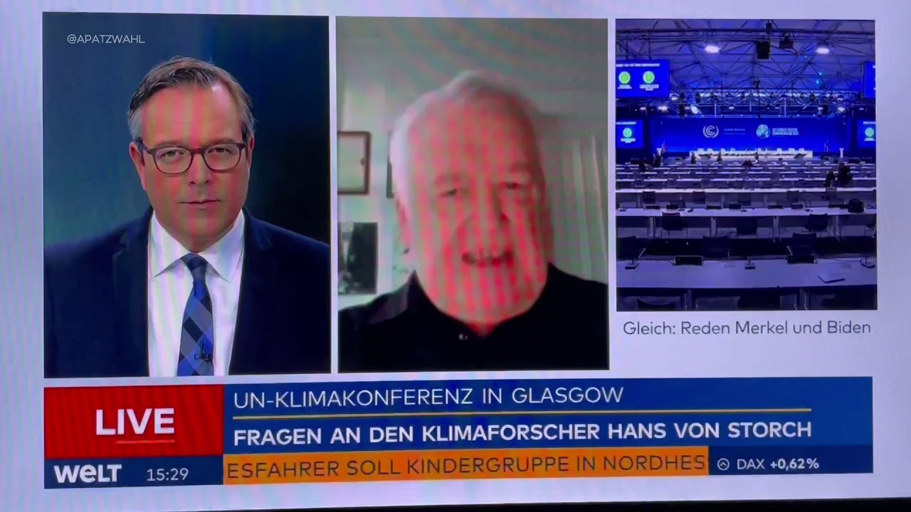 Prof. Hans von Storch (Klimaforscher) entzaubert Moderator bei &bdquo;Welt&ldquo;!