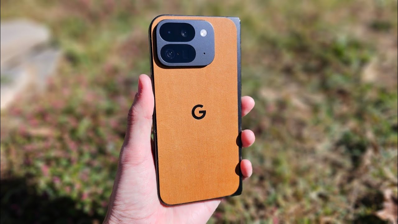 Dbrand Leather Skin for Pixel 9 Pro Fold Installation and Impressions