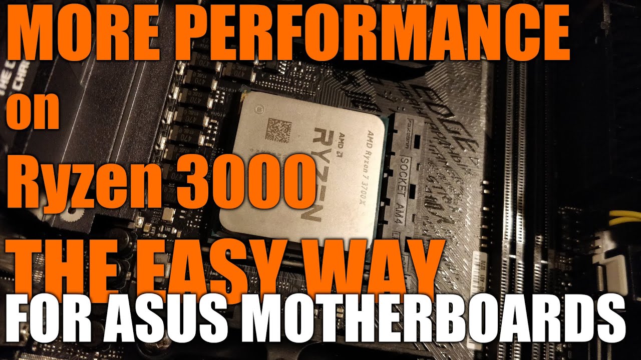 The easy way to get a bit more performance out of Ryzen 3000 CPUs on ASUS motheboards.