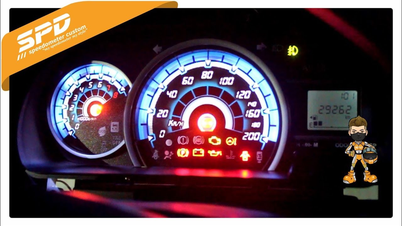 Modif Speedometer Toyota Calya di Acara 1St Anniversary Calya Sigra Club Jogjakarsidu (CALSIC)