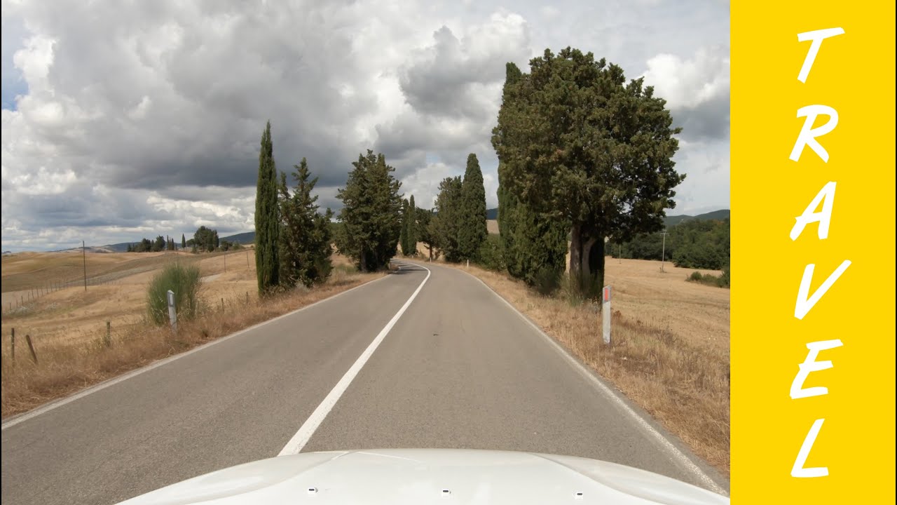 Driving in Italy: Tuscany (Val d'Orcia) | 4K RAW